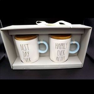 Rae Dunn Happily Ever After Mug Set - Wedding
